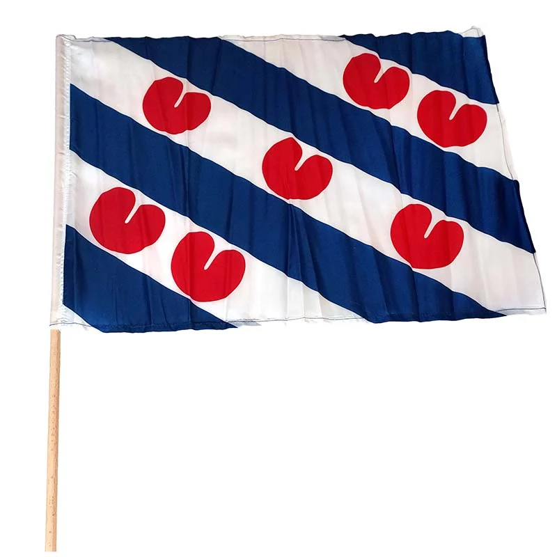 Friese vlag op stok