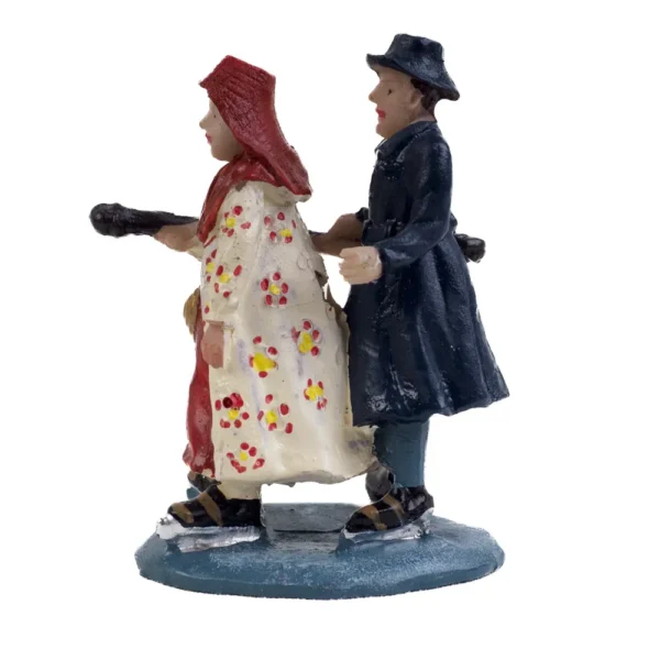 Dickensville Figuren Hindelooper schaatspaar - Afbeelding 8