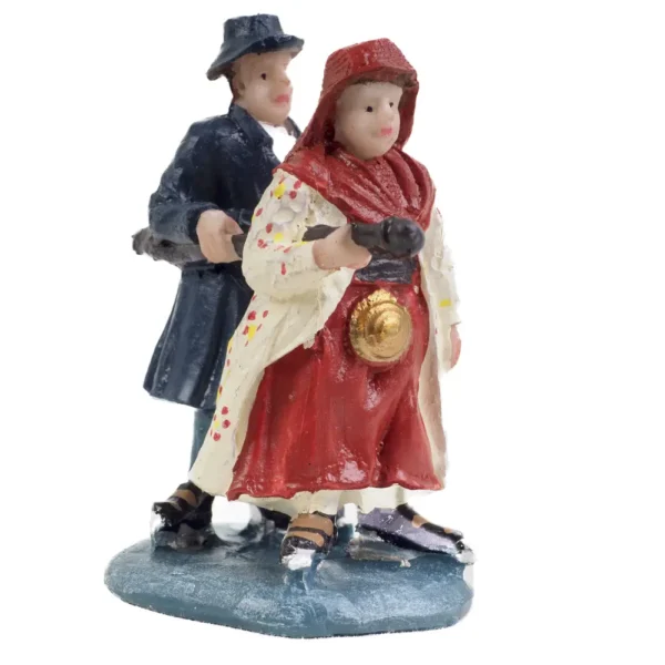 Dickensville Figuren Hindelooper schaatspaar - Afbeelding 7