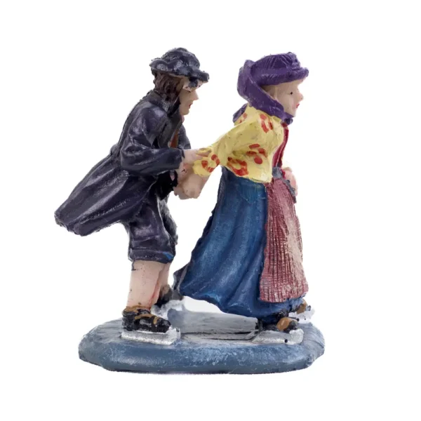 Dickensville Figuren Hindelooper schaatspaar - Afbeelding 5