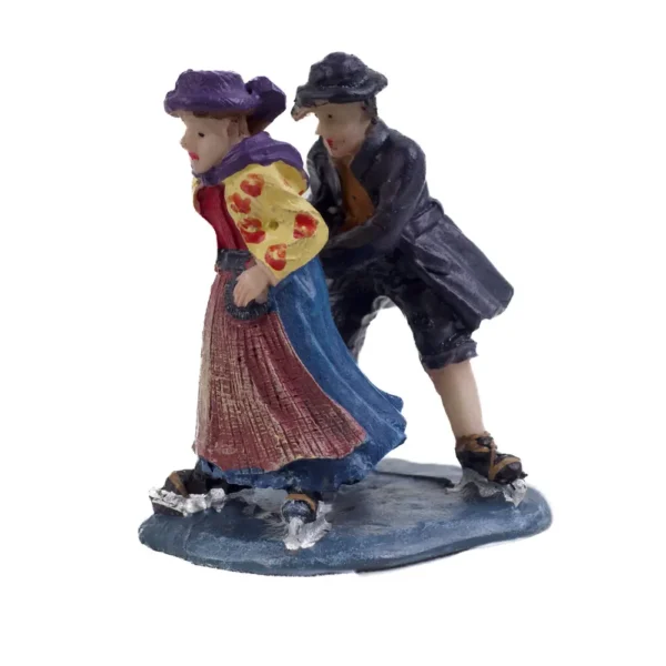 Dickensville Figuren Hindelooper schaatspaar - Afbeelding 4