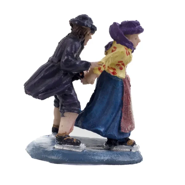 Dickensville Figuren Hindelooper schaatspaar - Afbeelding 2